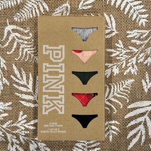 PINK 5 Pack Thong Set